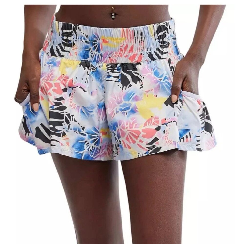 FP Movement Women's Get Your Flirt On Shorts Mystic Floral Combo Size Small